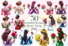 Beautiful Woman Rear View Clipart Bundle 2