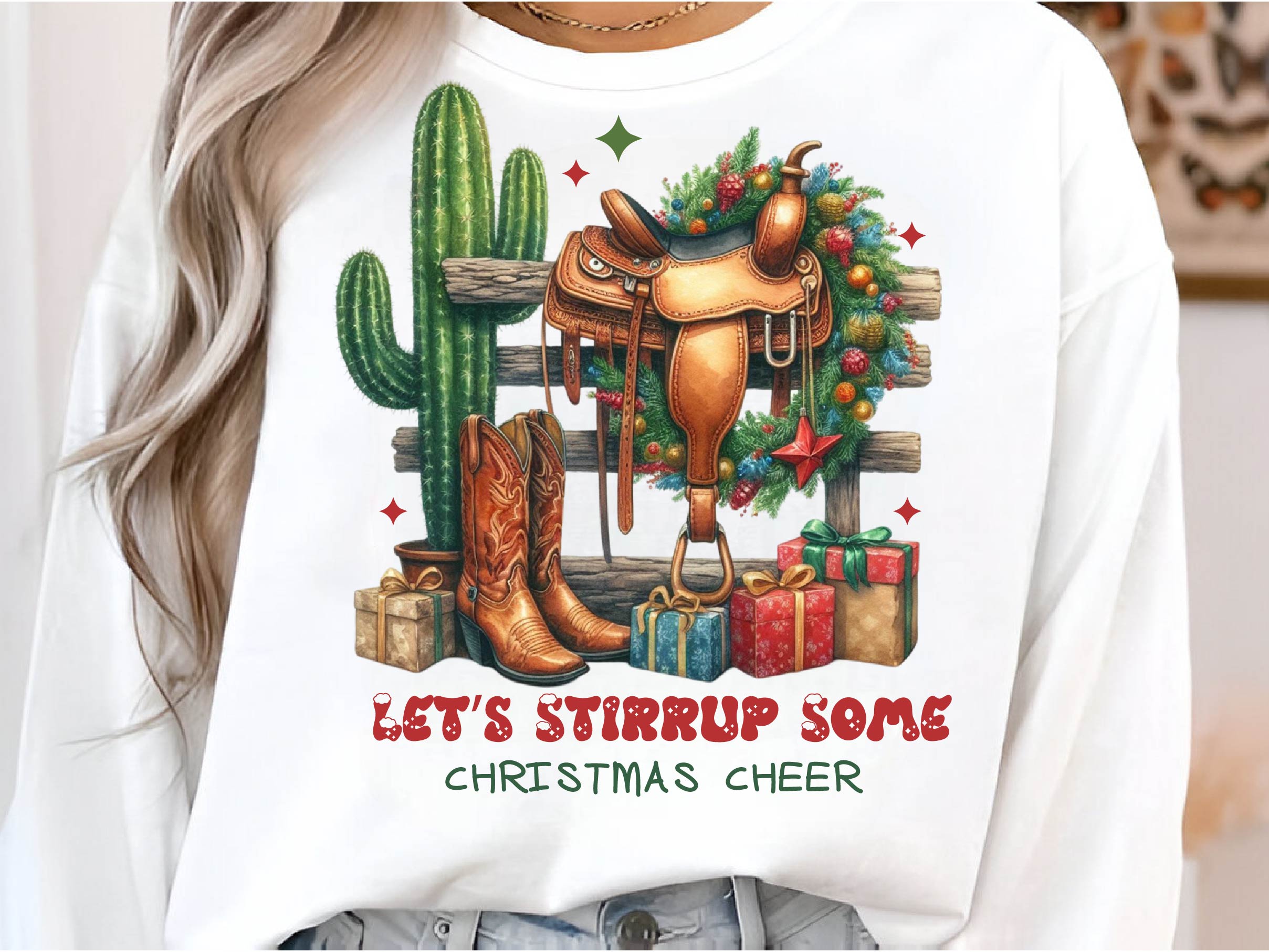 Let's Stirrup Some Christmas Cheer Clipart Bundle
