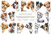Animals Peeking Around Corner Clipart Bundle 3