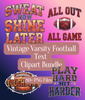 Vintage Varsity Football Text Clipart Bundle