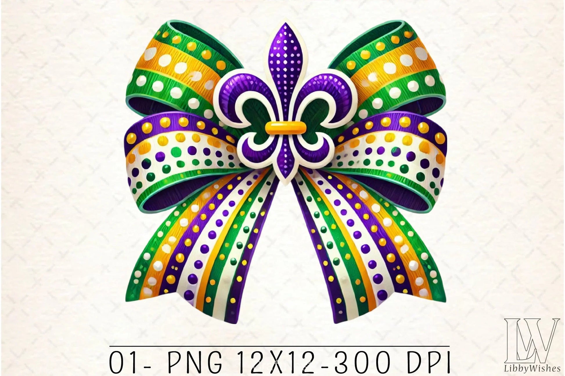 Mardi Gras Coquette Bow Clipart Bundle 3 - CraftNest - Digital Crafting and Art