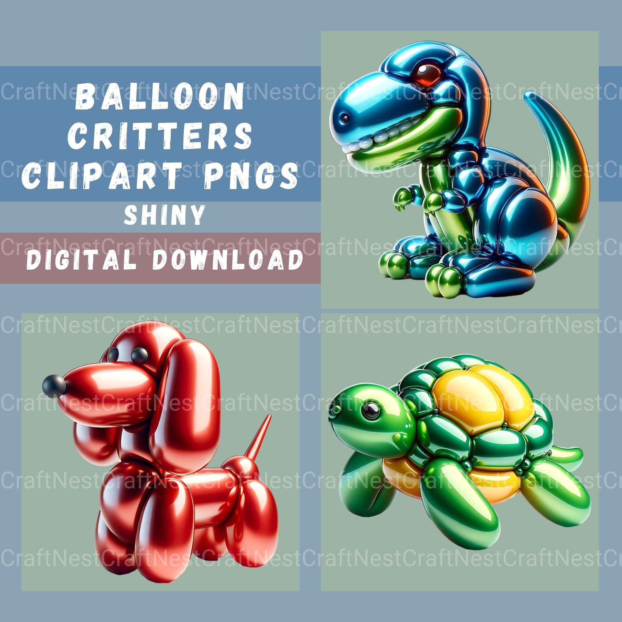 Balloon Animals Clipart Bundle 2