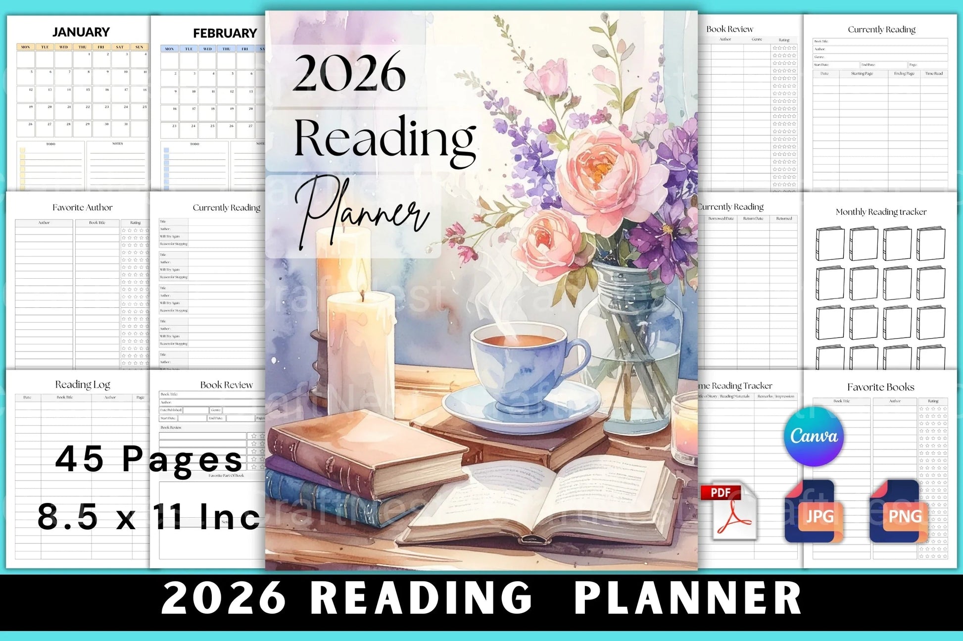 Reading Planner Guide - CraftNest - Digital Crafting and Art