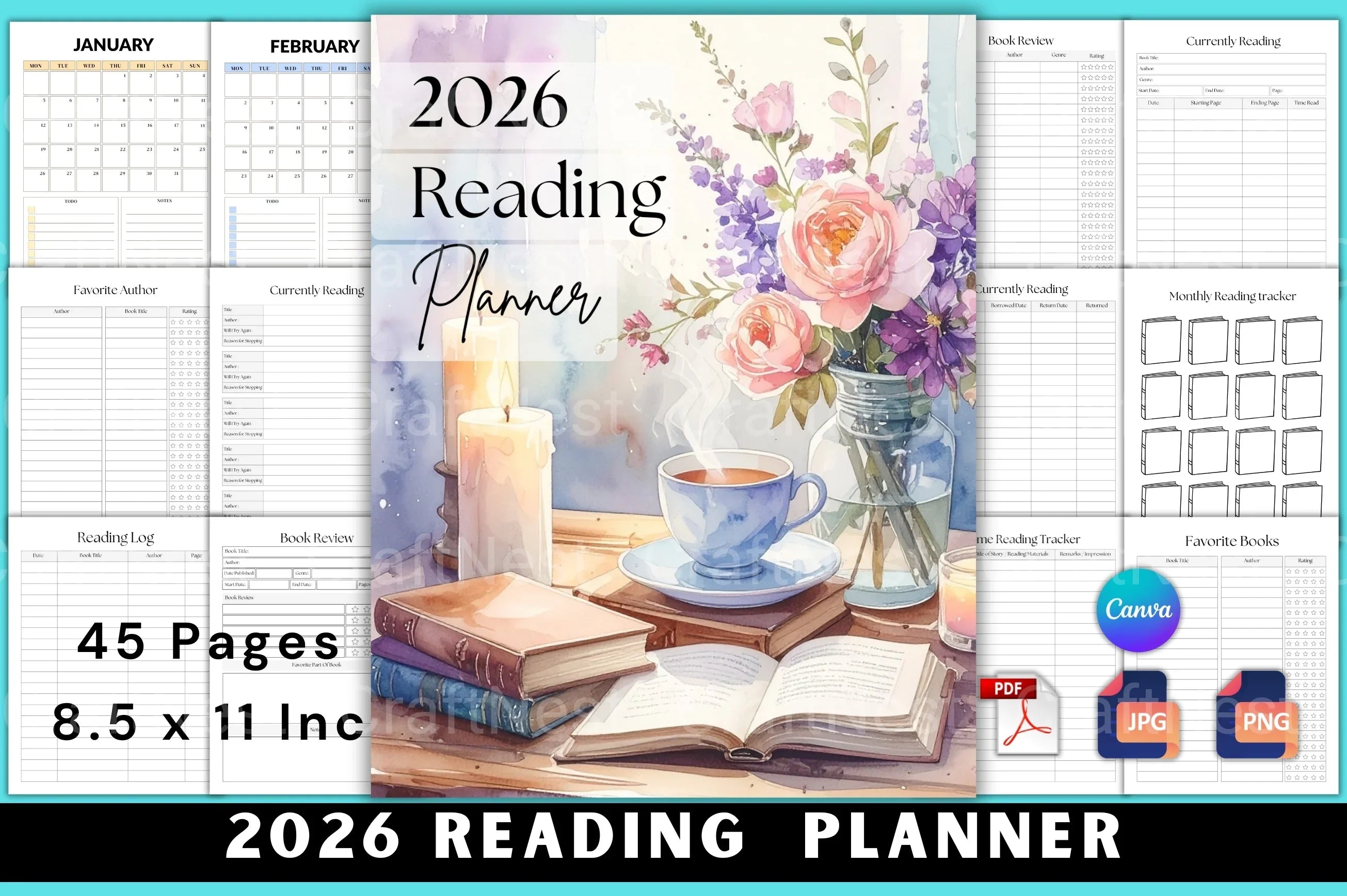 Reading Planner Guide - CraftNest - Digital Crafting and Art