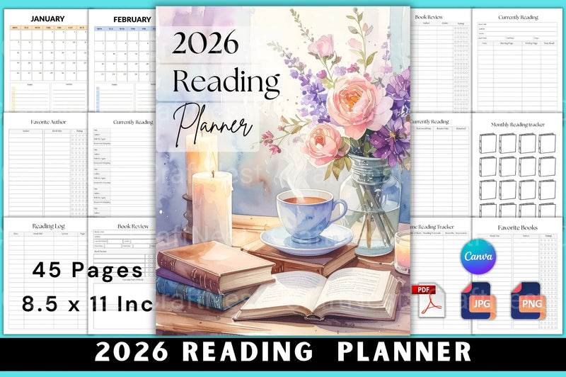 Reading Planner Guide - CraftNest - Digital Crafting and Art