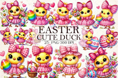 Cute Easter Duck Clipart Bundle 2 - CraftNest - Digital Crafting and Art