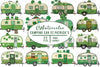 Camping Car St Patricks Day Clipart Bundle