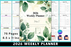 Weekly Planner Starting at 100 - CraftNest - Digital Crafting and Art
