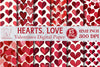 Hearts Love Valentines Digital Paper