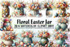 Floral Easter Jar Clipart Bundle