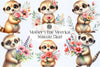 Mother's Day Meerkat Clipart Bundle