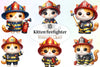 Kitten Firefighter Clipart Bundle