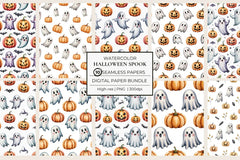 Halloween Spook Seamless Papers - CraftNest - Digital Crafting and Art