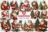 Vintage Christmas Santa Clipart Bundle 4