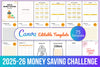Money Saving Challenge Planner Editable Template