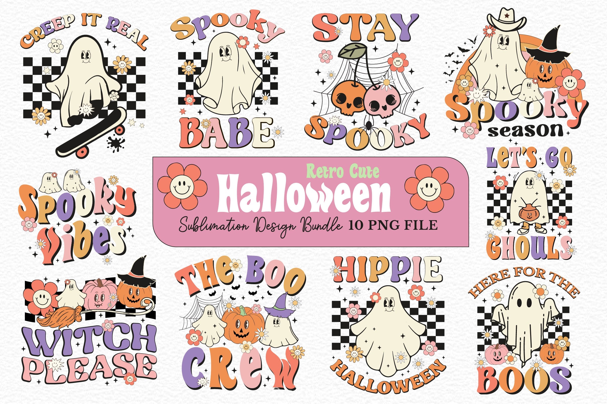 Cute Halloween Clipart Bundle 4