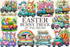 Easter Bunny Truck Clipart Bundle
