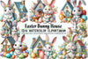 Easter Bunny House Clipart Bundle
