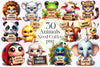 Need Coffee Animals Clipart Bundle