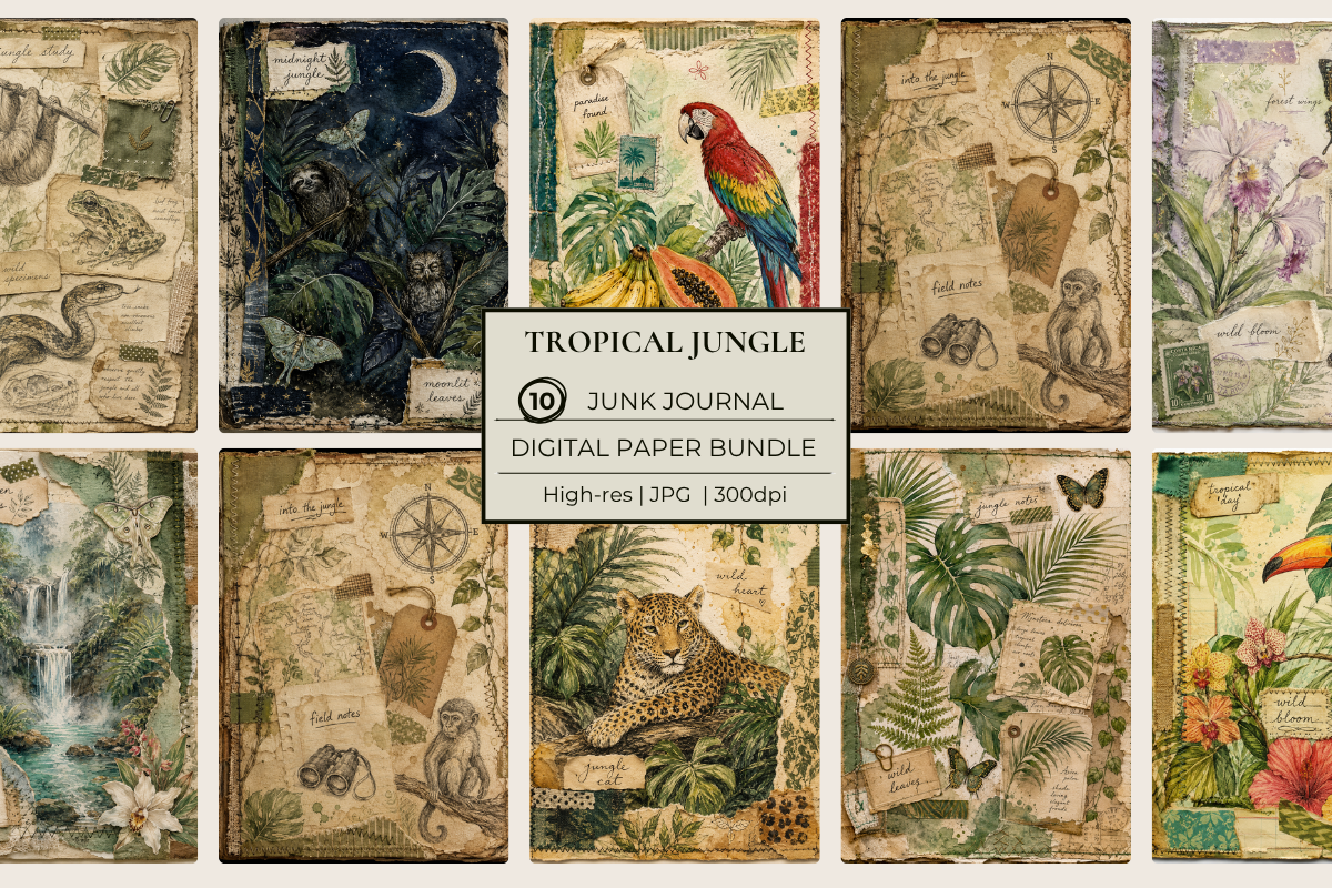 Tropical Jungle Junk Journal