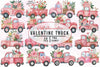 Valentine Truck Clipart Bundle
