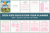 Kids Education Year Planner