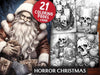 Horror Christmas Coloring Books