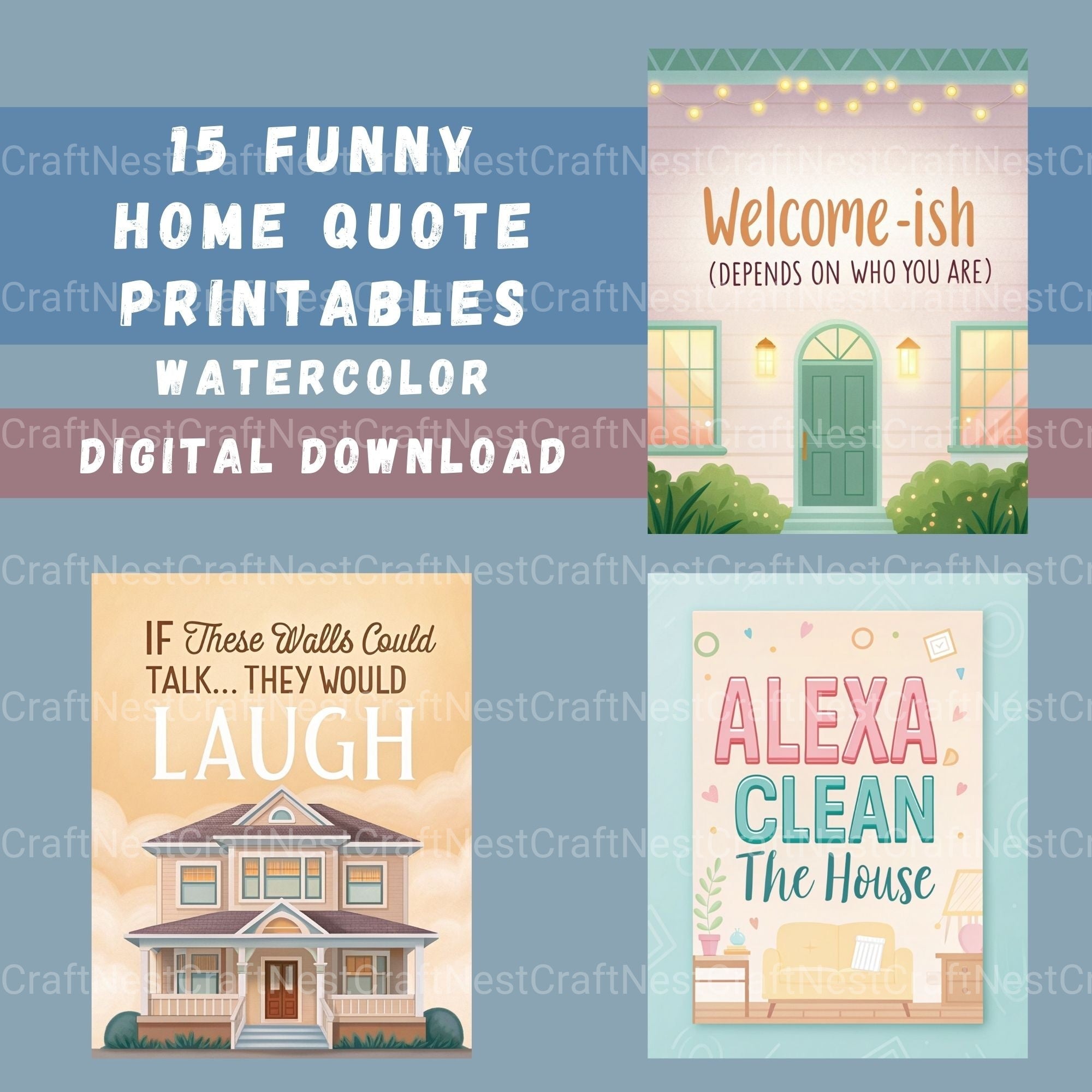 Home Quotes Clipart Bundle