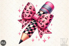 Leopard Teacher Pencil Clipart Bundle - CraftNest - Digital Crafting and Art