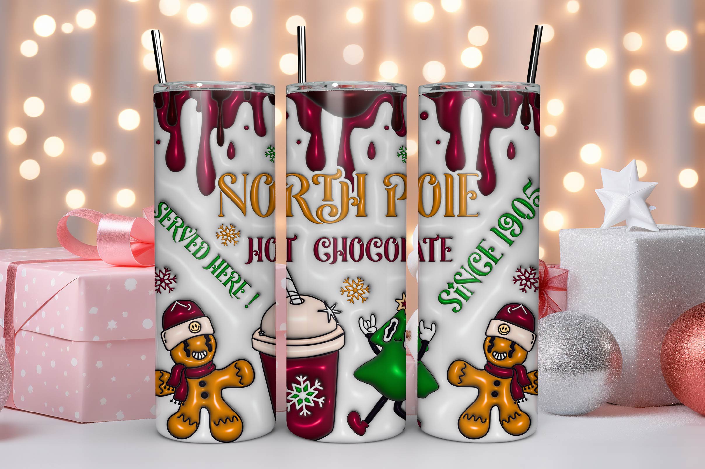 3D Inflated Christmas Tumbler Bundle 19