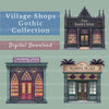 Village Shops Gothic Clipart Bundle