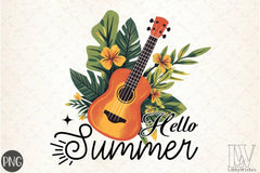 Hello Summer Guitar Clipart Bundle - CraftNest - Digital Crafting and Art