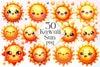 Kawaii Sun Clipart Bundle 5