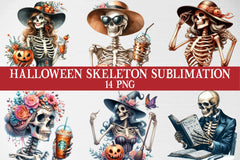 Halloween Skeleton Clipart Bundle - CraftNest - Digital Crafting and Art