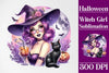 Halloween Witch Girl Clipart Bundle