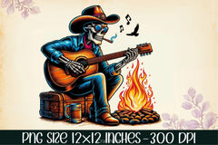 Skeleton Cowboy Clipart Bundle 2 - CraftNest - Digital Crafting and Art