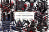 Gothic Fantasy Books Clipart Bundle