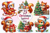 Christmas Squirrel Clipart Bundle 7