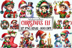 Christmas Elf Clipart Bundle - CraftNest - Digital Crafting and Art
