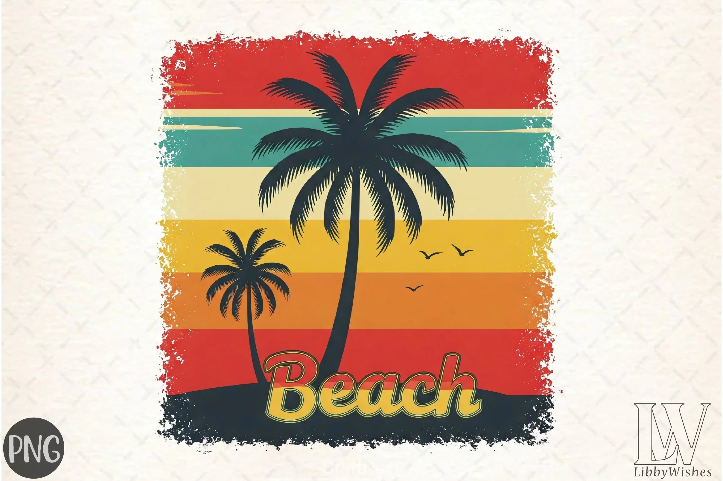 Beach Palm Trees Clipart Bundle - CraftNest - Digital Crafting and Art