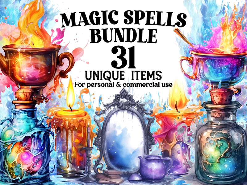 Magic Spells Clipart - CraftNest