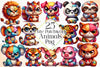 Cute Patchwork Animals Clipart Bundle 2
