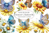 Flowers Butterfly Clipart Bundle