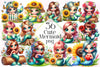 Cute Mermaid Clipart Bundle 6