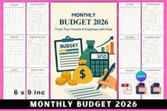 Monthly Budget Planner - CraftNest - Digital Crafting and Art