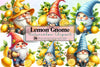 Lemon Gnome Clipart Bundle
