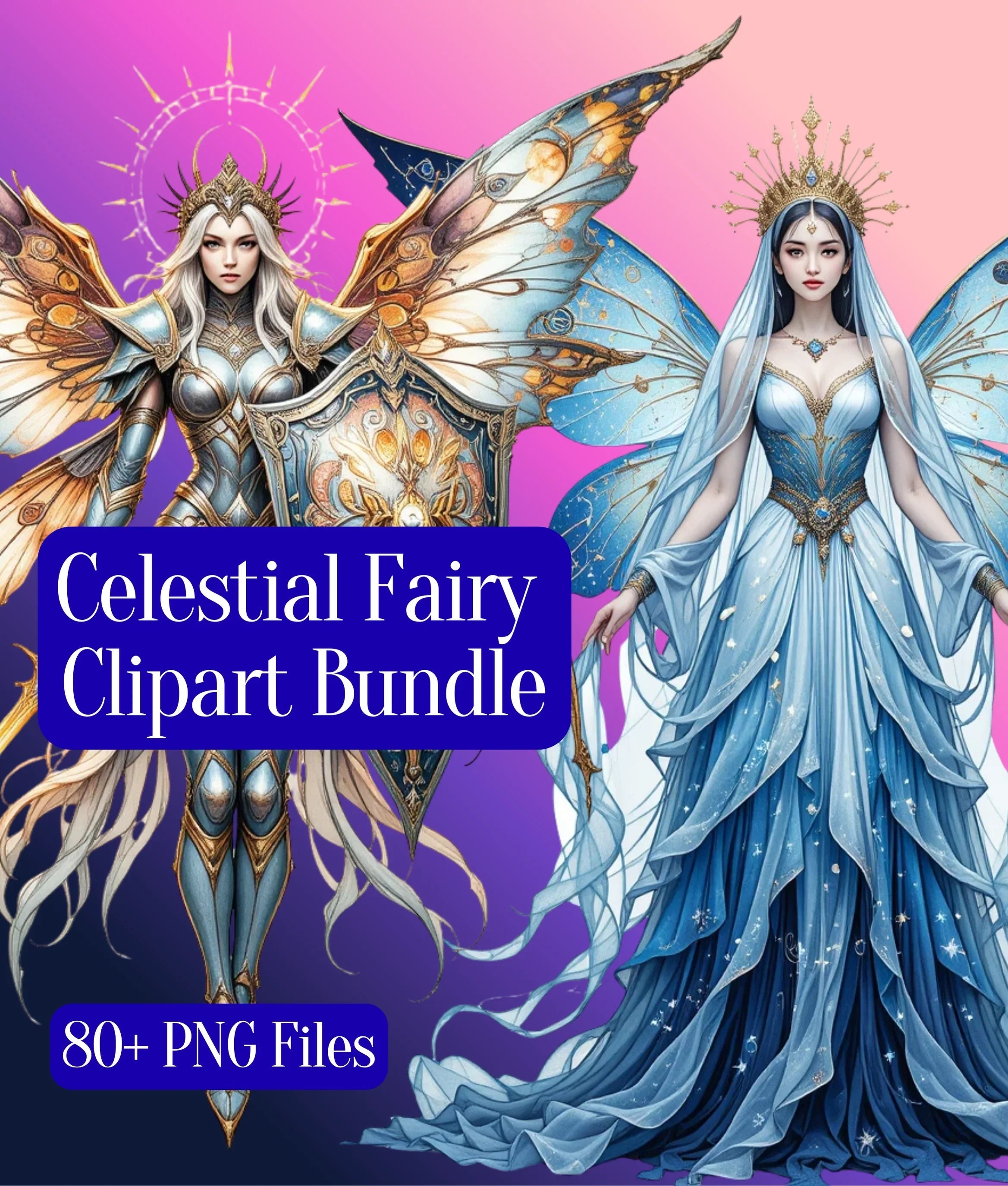 Celestial Fairy Clipart Bundle - CraftNest - Digital Crafting and Art