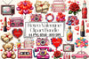 Retro Valentine Clipart Bundle