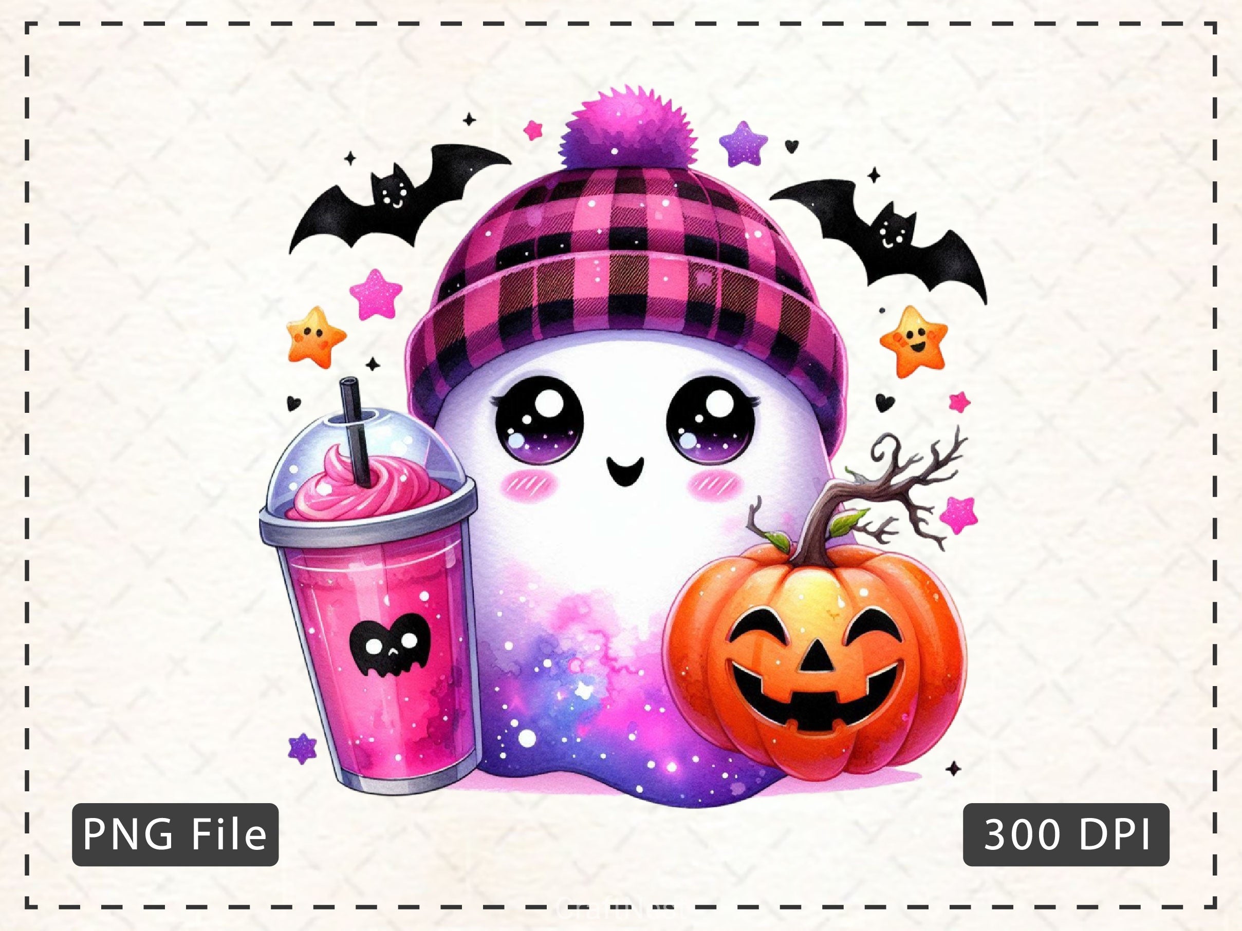 Cute Ghost Cute Halloween Clipart Bundle 11