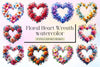 Floral Heart Wreath Clipart Bundle